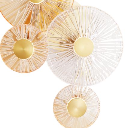 MAXLIGHT W0357 - Iluminação de parede LED ALLURE 5xLED/5W/230V dourado