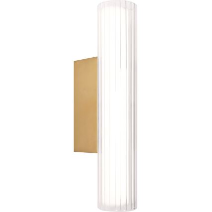 MAXLIGHT W0364 - Iluminação de parede para casa de banho LED FAYETTE LED/6W/230V 31 cm IP44 dourado