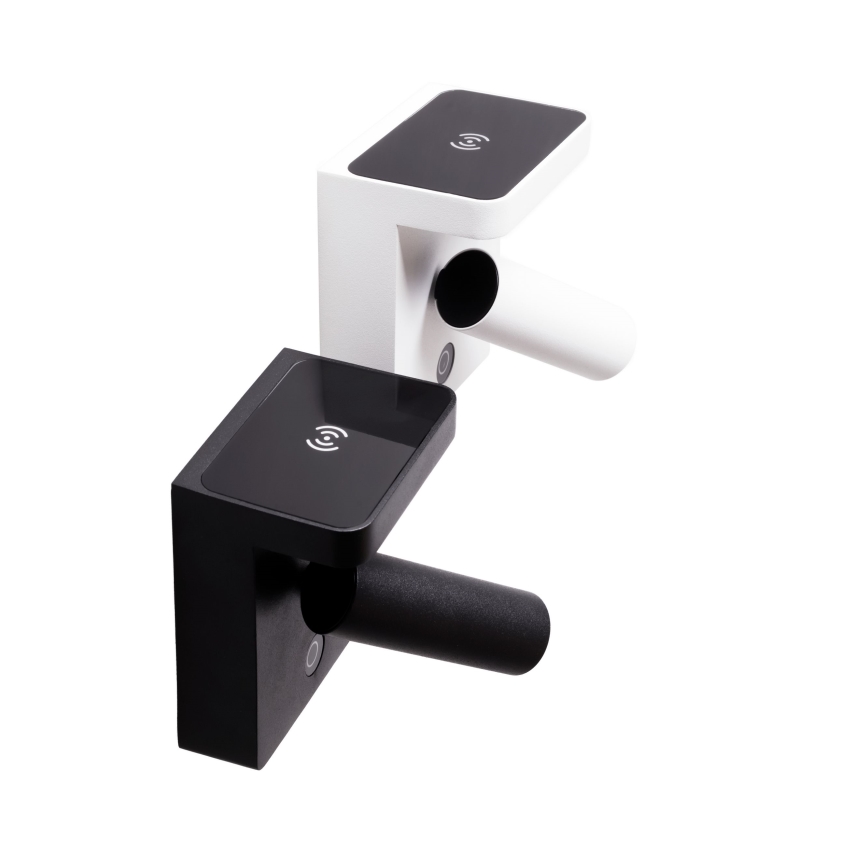 MAXLIGHT W0373 - Foco de parede LED com carregamento sem fios LOFER LED/7W/230V branco