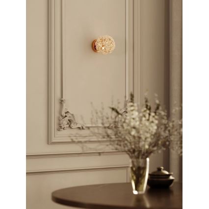 MAXLIGHT W0443 - Aplique de parede RITA 1xG9/5W/230V dourado