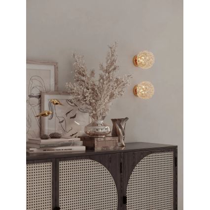MAXLIGHT W0443 - Aplique de parede RITA 1xG9/5W/230V dourado
