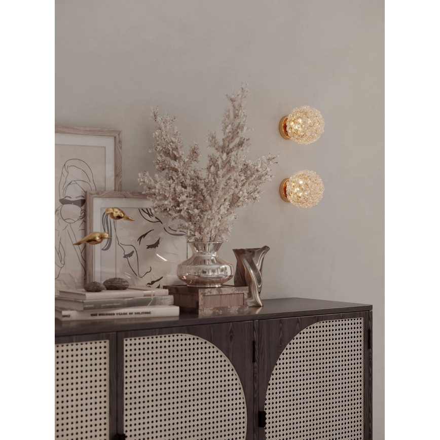 MAXLIGHT W0443 - Aplique de parede RITA 1xG9/5W/230V dourado