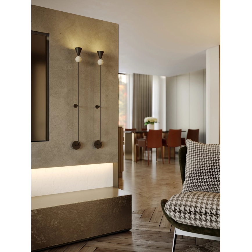 MAXLIGHT W0447 - LED Lâmpada de Parede BINGO LED/8W/230V CRI 92 preto/bege