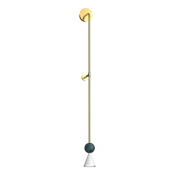 MAXLIGHT W0448 - Arandela LED BINGO LED/8W/230V CRI 92 dourada/verde