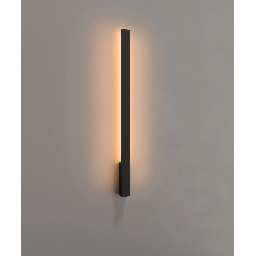 MAXLIGHT W0459 - Aplique de parede exterior LED KAPRUN LED/12W/230V CRI 93 IP65 preto