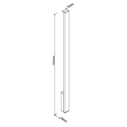 MAXLIGHT W0459 - Aplique de parede exterior LED KAPRUN LED/12W/230V CRI 93 IP65 preto