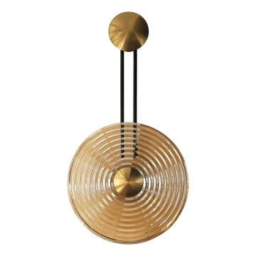 MAXLIGHT W0473 - Aplique de parede LED SING LED/8W/230V dourado/bege fumado