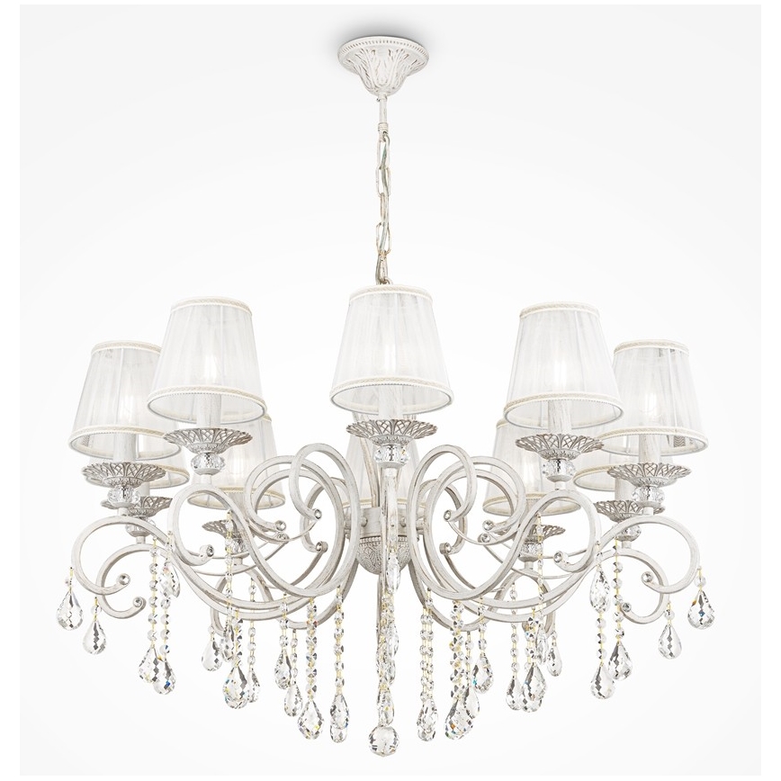 Maytoni ARM247-10-G - Candelabro suspenso GRACE 10xE14/40W/230V