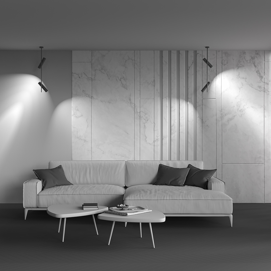 Maytoni C021CL-02B - Candelabro suspenso ELTI 2xGU10/50W/230V preto