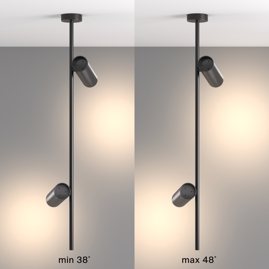 Maytoni C021CL-02B - Candelabro suspenso ELTI 2xGU10/50W/230V preto