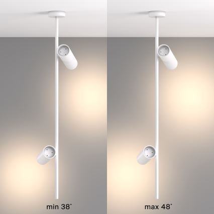 Maytoni C021CL-02W - Candelabro suspenso ELTI 2xGU10/50W/230V branco