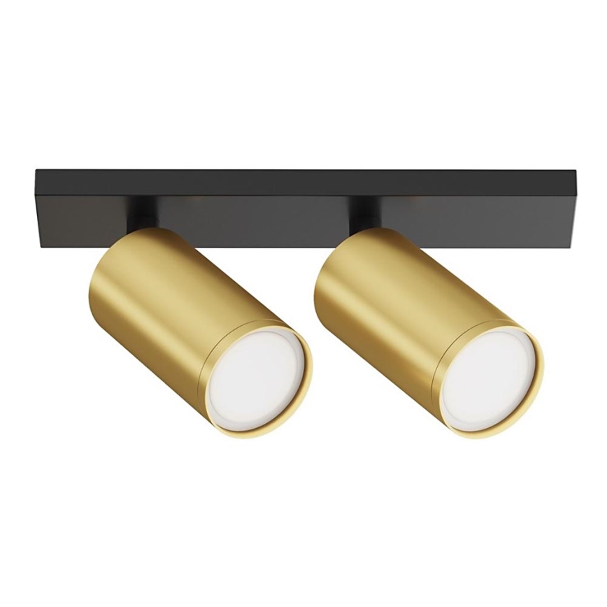 Maytoni C051CL-U-02BMG - Foco FOCUS 2xGU10/10W/230V dourada/preto