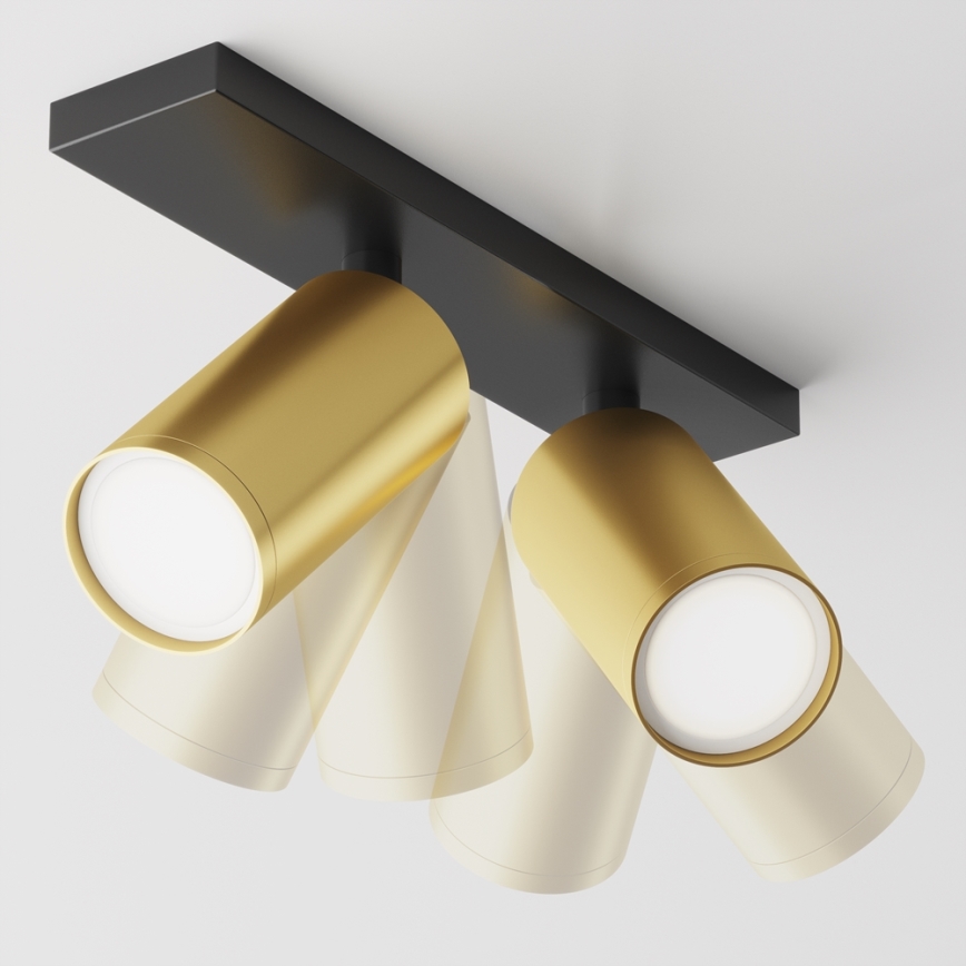 Maytoni C051CL-U-02BMG - Foco FOCUS 2xGU10/10W/230V dourada/preto