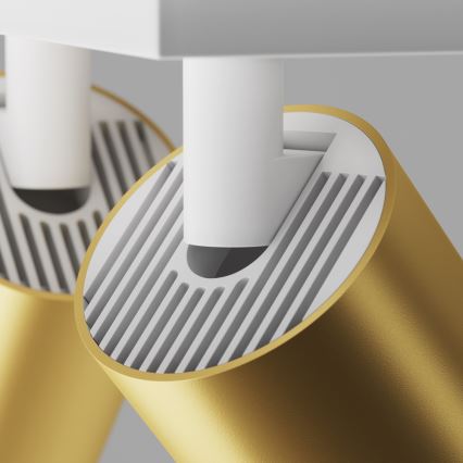 Maytoni C051CL-U-2WMG - Foco FOCUS 2xGU10/10W/230V dourada/branco