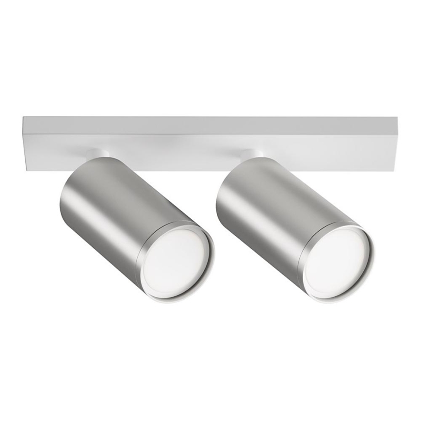 Maytoni C051CL-U-2WS - Foco FOCUS 2xGU10/10W/230V cromado mate/branco
