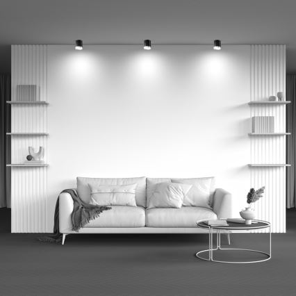 Maytoni C086CM-GX53-MRD-BG - Foco HOOP 1xGX53/15W/230V preto/dourada