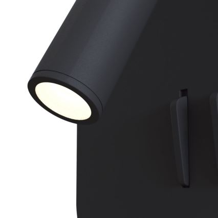 Maytoni C175-WL-01-6W-B - Foco de parede LED IOS LED/9W/230V preto