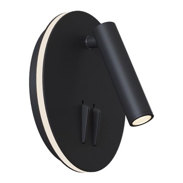 Maytoni C176-WL-01-6W-B - Foco de parede LED IOS LED/9W/230V preto