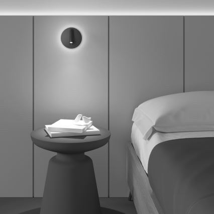 Maytoni C176-WL-01-6W-B - Foco de parede LED IOS LED/9W/230V preto