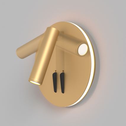 Maytoni C176-WL-01-6W-MG - Foco de parede LED IOS LED/9W/230V dourada