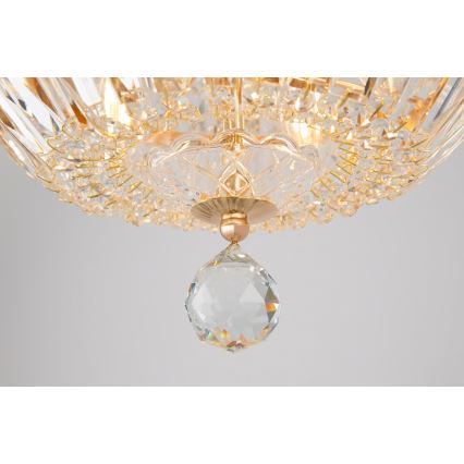 Maytoni DIA100-CL-12-G - Iluminação de teto BASFOR 12xE14/60W/230V dourada