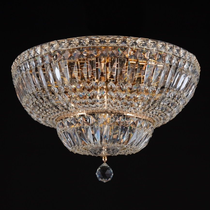 Maytoni DIA100-CL-12-G - Iluminação de teto BASFOR 12xE14/60W/230V dourada