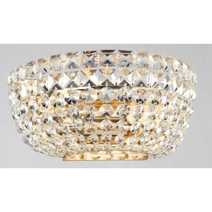 Maytoni DIA100-WL-02-G - Iluminação de parede BASFOR 2xE14/60W/230V dourada