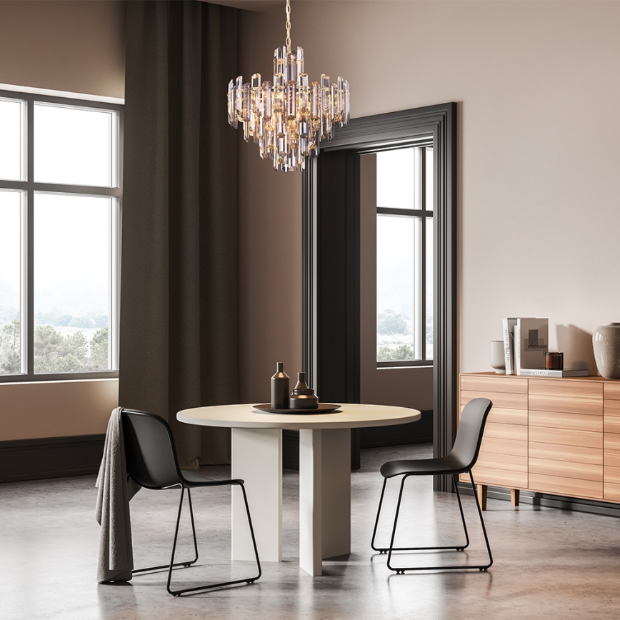 Maytoni DIA200PL-06G - Candelabro suspenso FLARE 6xE14/40W/230V