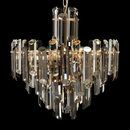 Maytoni DIA200PL-06G - Candelabro suspenso FLARE 6xE14/40W/230V