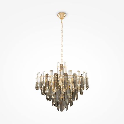 Maytoni DIA200PL-08G - Candelabro suspenso FLARE 8xE14/40W/230V