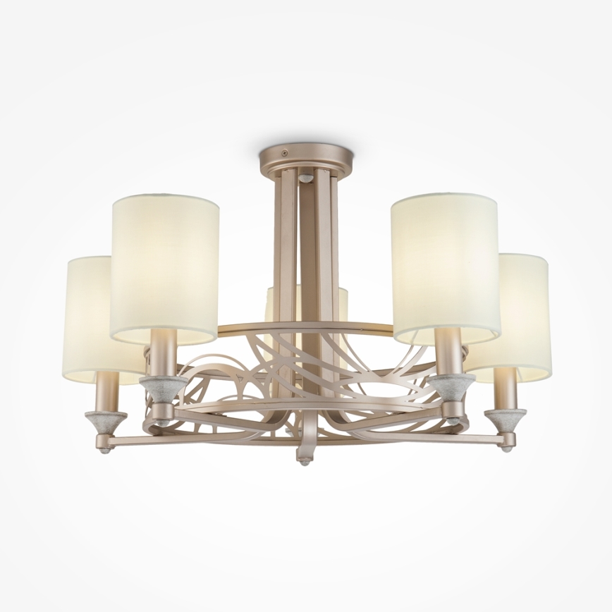Maytoni H004CL-05BG - Candelabro integrado VITTORIA 5xE14/40W/230V