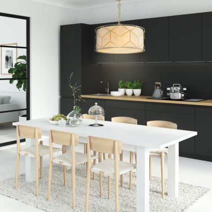 Maytoni H223PL-03G - Candelabro suspenso MESSINA 4xE27/40W/230V