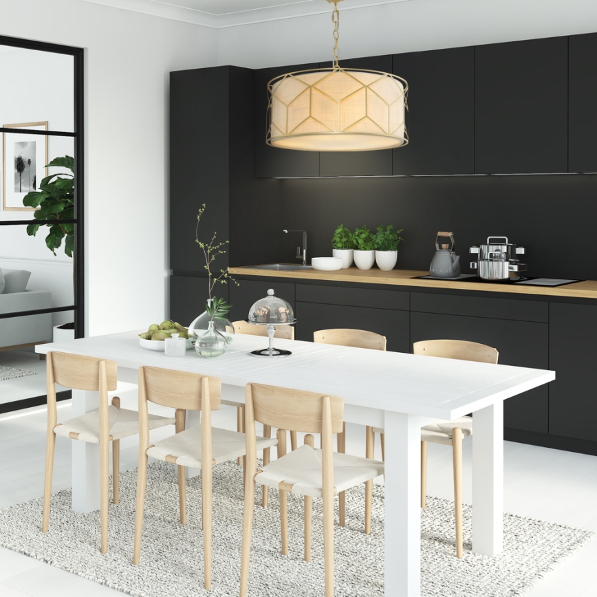 Maytoni H223PL-03G - Candelabro suspenso MESSINA 4xE27/40W/230V