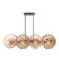 Maytoni MOD007PL-08G1 - Candelabro suspenso ASTER 4xE14/40W/230V