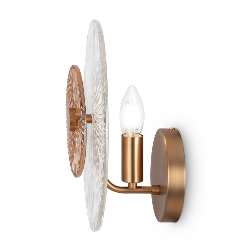 Maytoni MOD007WL-01G - Iluminação de parede ASTER 1xE14/40W/230V