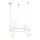 Maytoni MOD013PL-04W - Candelabro suspenso RING 4xG9/25W/230V branco