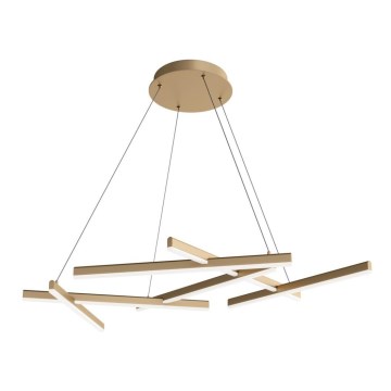 Maytoni MOD016PL-L75MG3K - Candelabro suspenso LED LINE LED/79W/230V dourada