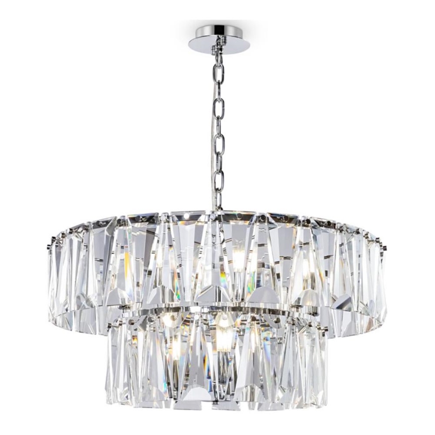 Maytoni MOD043PL-12CH - Candeeiro suspenso PUNTES 12xE14/40W/230V cromado brilhante