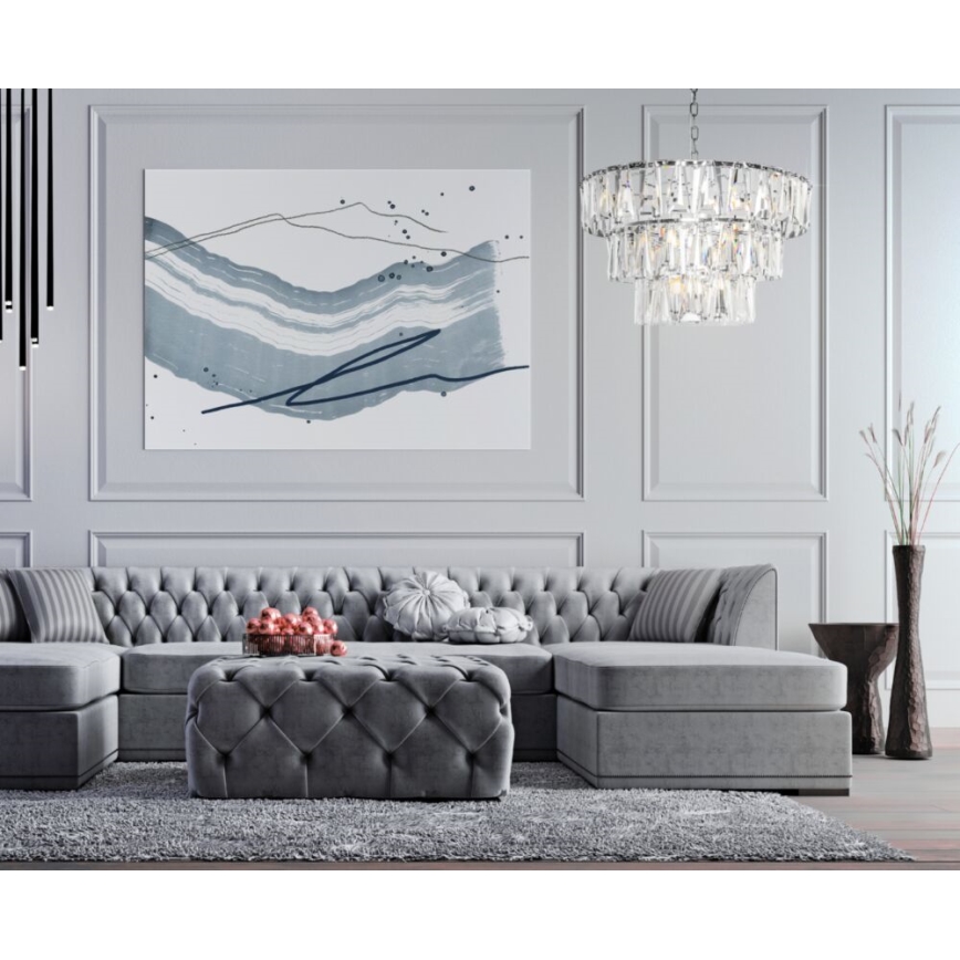 Maytoni MOD043PL-18CH - Candeeiro suspenso PUNTES 18xE14/40W/230V cromado brilhante