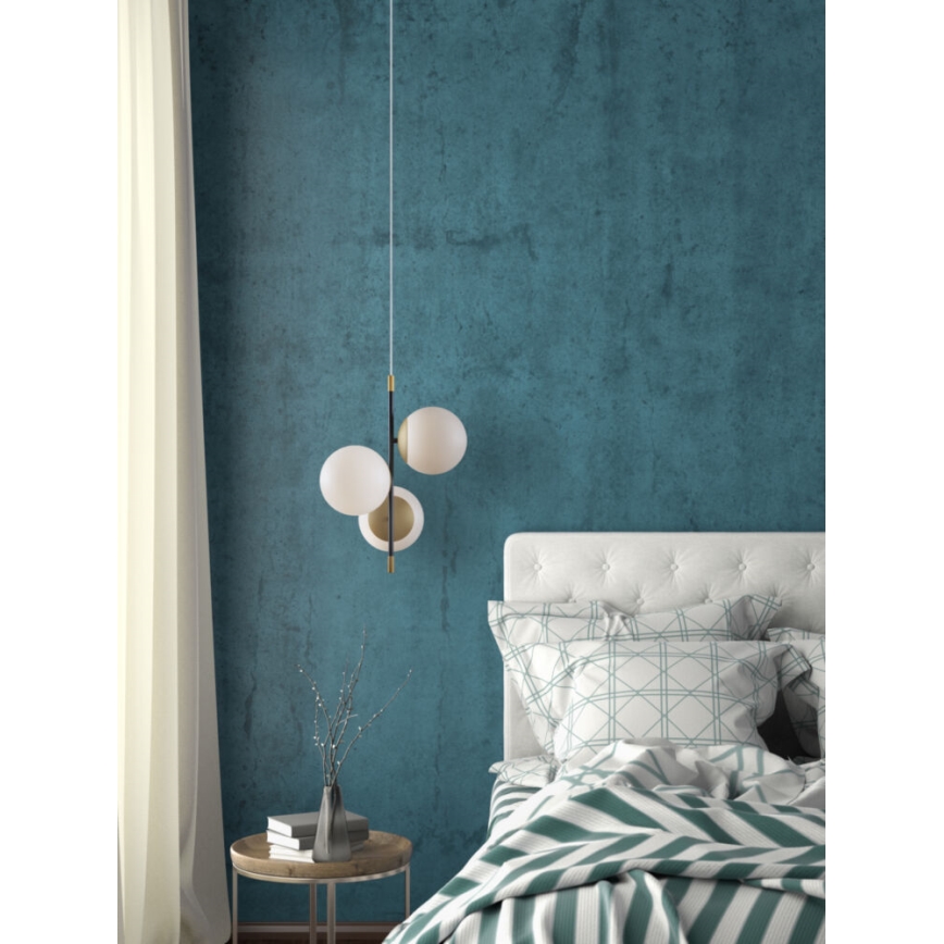 Maytoni MOD048PL-03G - Candelabro suspenso NOSTALGIA 3xE14/40W/230V