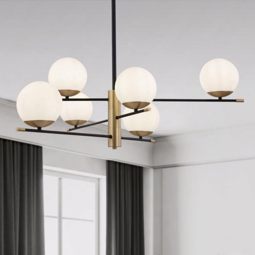 Maytoni MOD048PL-06G - Candeeiro suspenso NOSTALGIA 6xE14/40W/230V