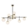 Maytoni MOD048PL-09G - Candelabro suspenso NOSTALGIA 9xE14/40W/230V
