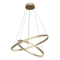 Maytoni MOD058PL-L74BS3K - Candeeiro suspenso LED RIM LED/88W/230V 3000K diâmetro 80 cm dourado