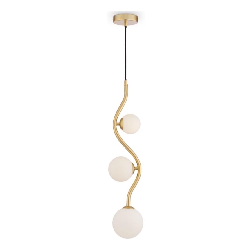 Maytoni MOD059PL-03G - Candelabro suspenso UVA 3xG9/28W/230V