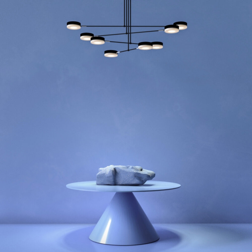 Maytoni MOD070PL-L48B3K - Candelabro suspenso LED FAD LED/49W/230V