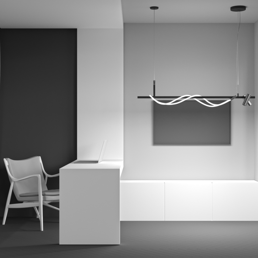 Maytoni MOD166PL-L30GB3K - Candelabro suspenso LED TAU LED/42W/230V