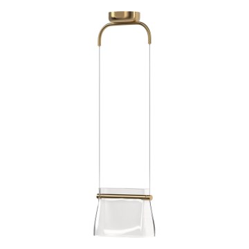 Maytoni MOD170PL-L8BS3K - Candeeiro suspenso LED CABARET LED/8W/230V dourado