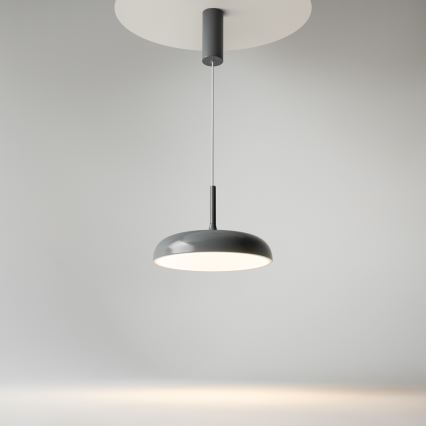 Maytoni MOD189PL-L12GR3K1 - Lustre LED suspenso por cabo GERHARD LED/19W/230V Ø 30 cm cinzento