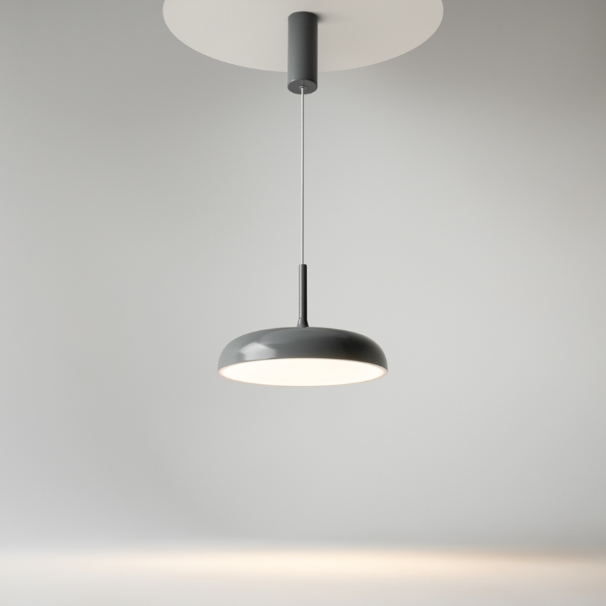 Maytoni MOD189PL-L12GR3K1 - Lustre LED suspenso por cabo GERHARD LED/19W/230V Ø 30 cm cinzento