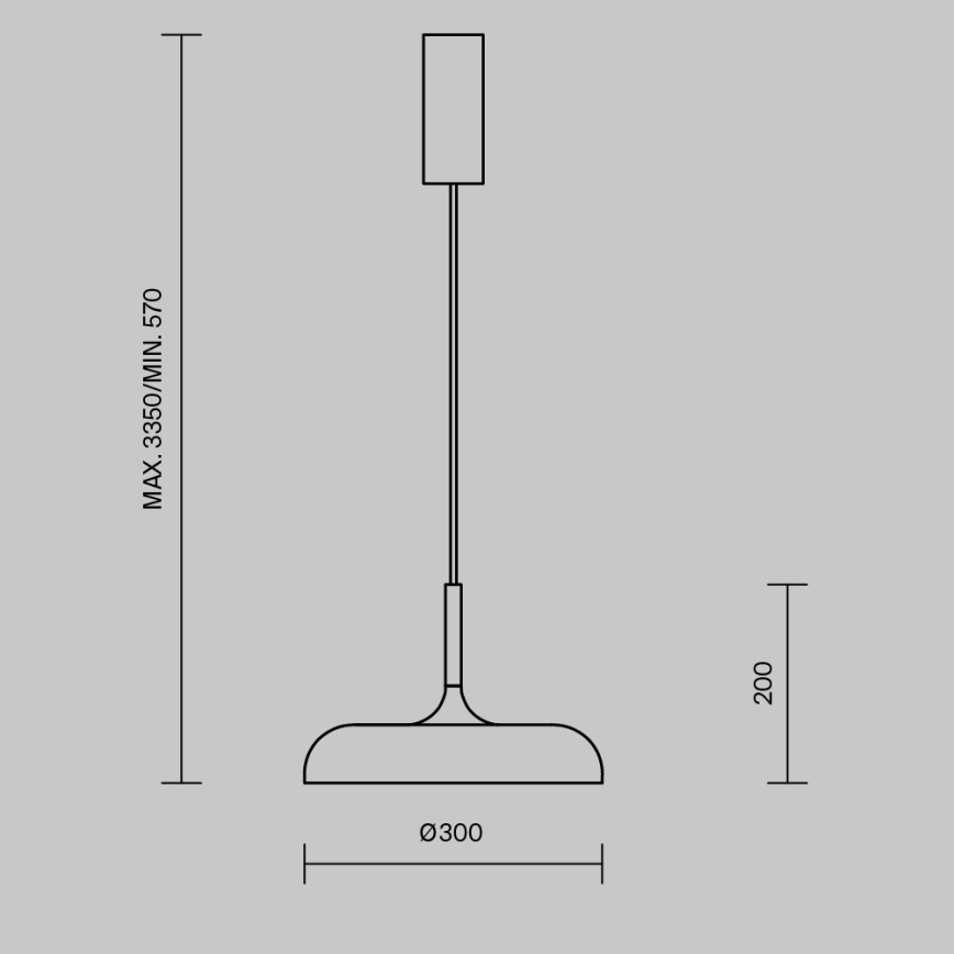 Maytoni MOD189PL-L12GR3K1 - Lustre LED suspenso por cabo GERHARD LED/19W/230V Ø 30 cm cinzento
